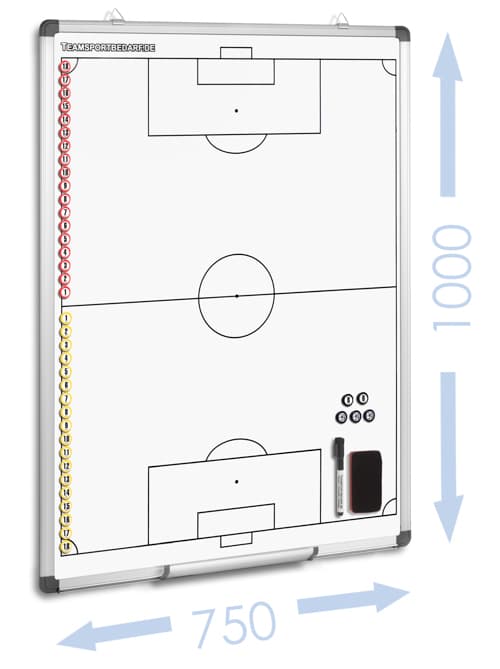 Calcio: tavola magnetica per evidenziare la tattica 750 x 1000 mm
