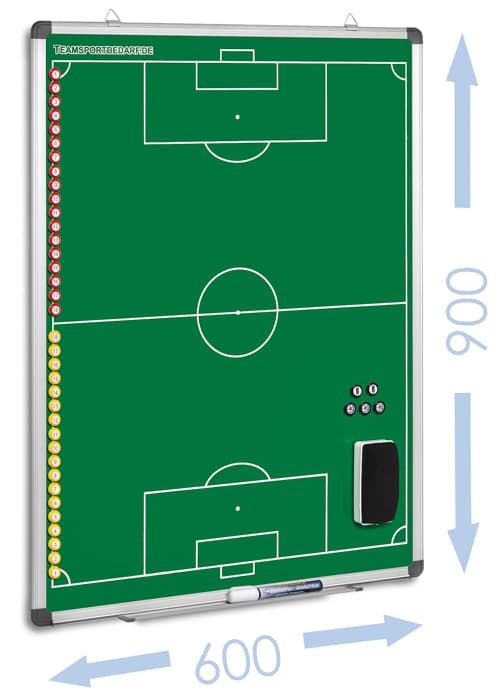 FOOTBALL - tableau tactique magnétique 600 x 900 mm (vert)