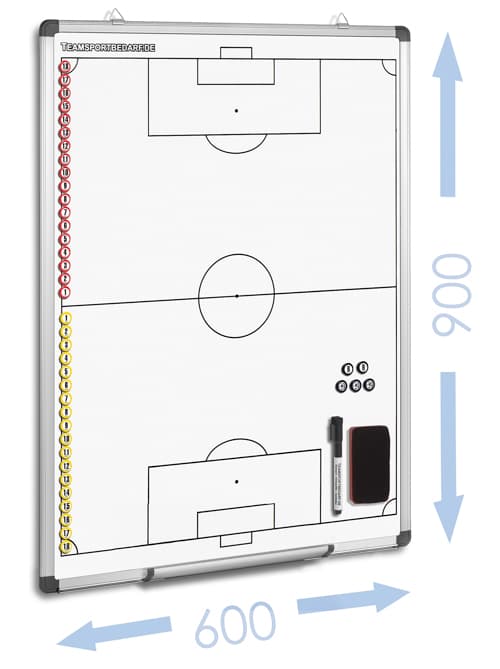 Calcio: tavola magnetica per evidenziare la tattica 600 x 900 mm