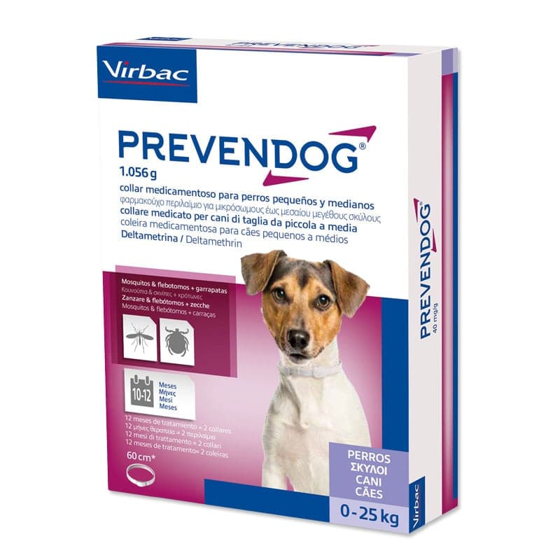 PREVENDOG COLLARE 60 cm (1 pezzo) - Protezione a lunga durata contro parassiti del cane