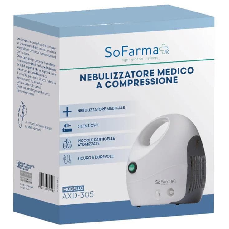 SoFarmaPiù Nebulizzatore a Compressione Aerosol, 1 pezzo