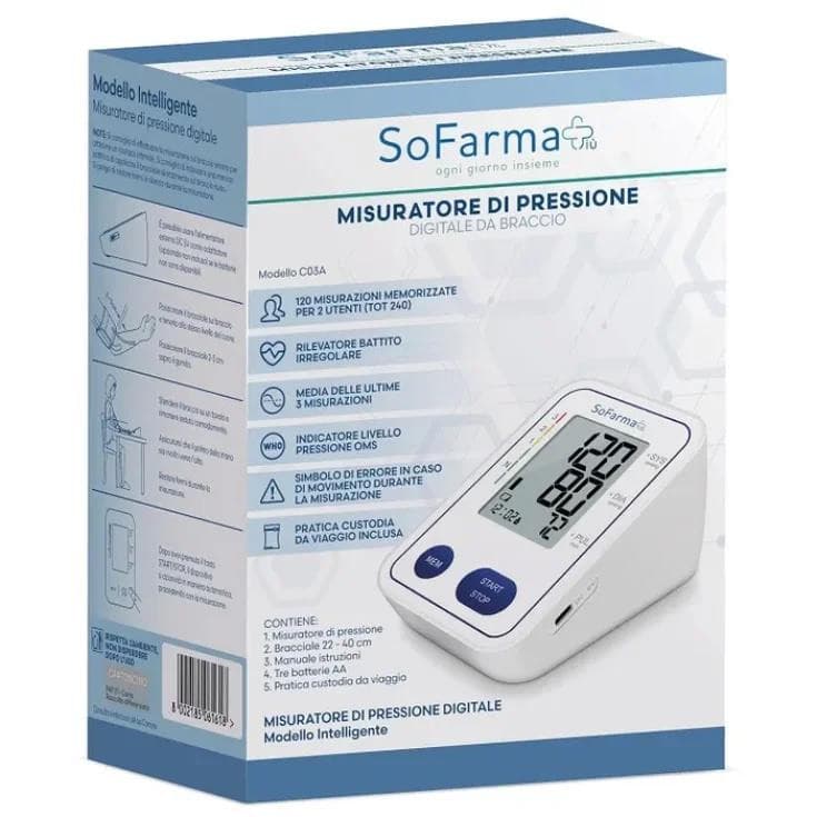 SoFarmaPiù Misuratore di Pressione Digitale da Braccio