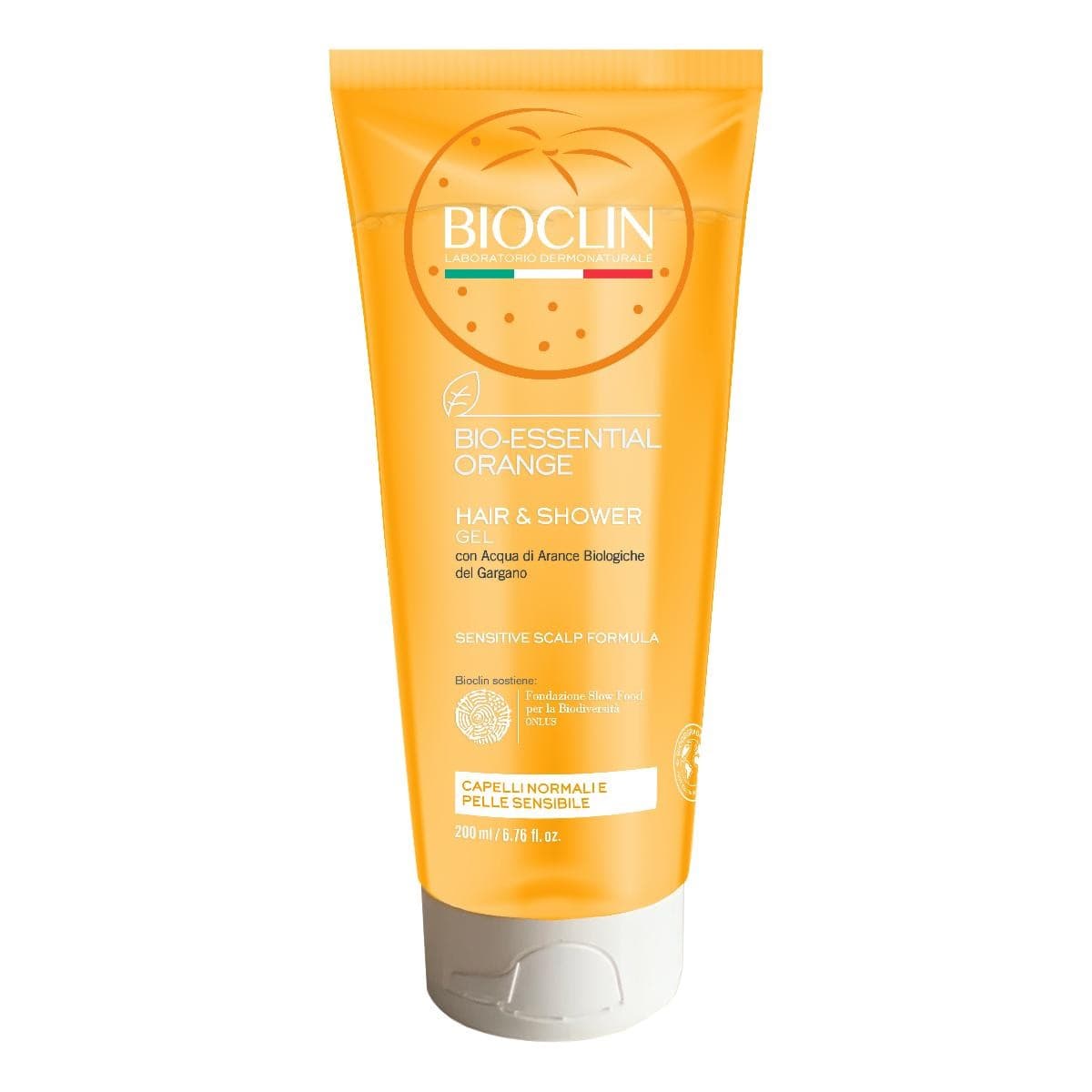 Bioclin Bio Essential Orange Hair and Shower Detergente Corpo e Capelli, 200ml