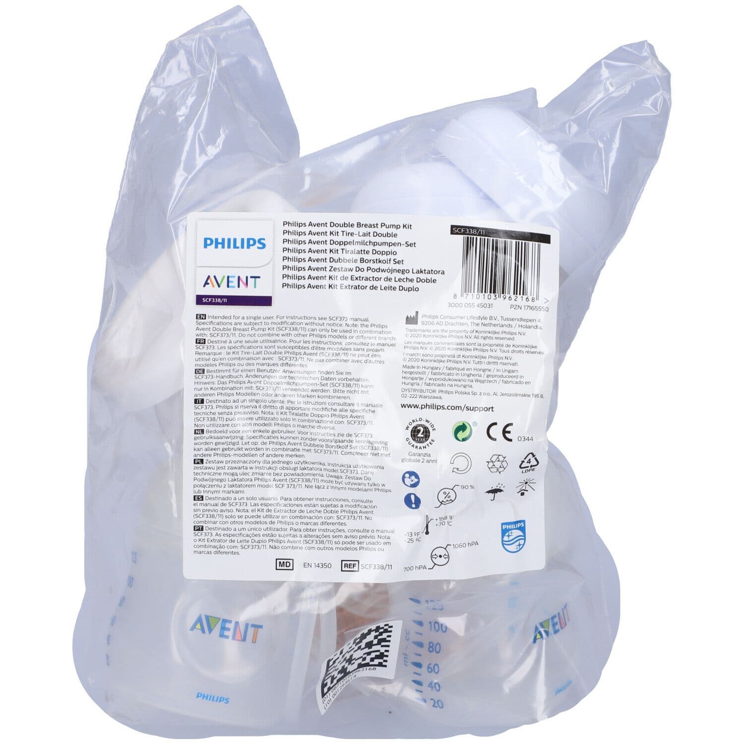 Avent Doppio Kit di Ricambio per Tiralatte Elettrico