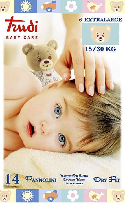 Trudi Baby Care Pannolini 15-30Kg XL 14 pezzi