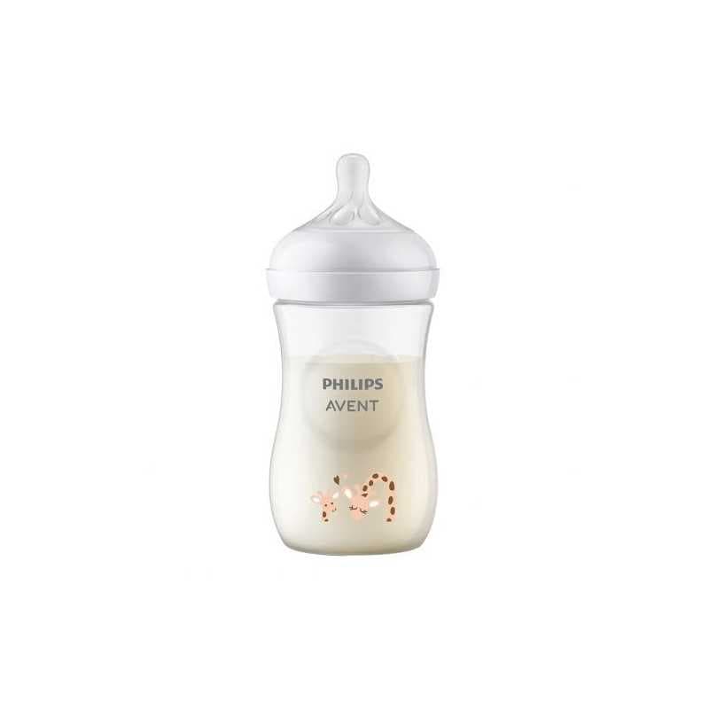 Avent Bib Nat 3,0 Giraffa 260ml
