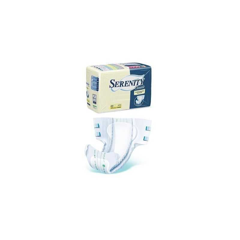 Pannolone per incontinenza a mutandina serenity classic super taglia medium 30 pezzi