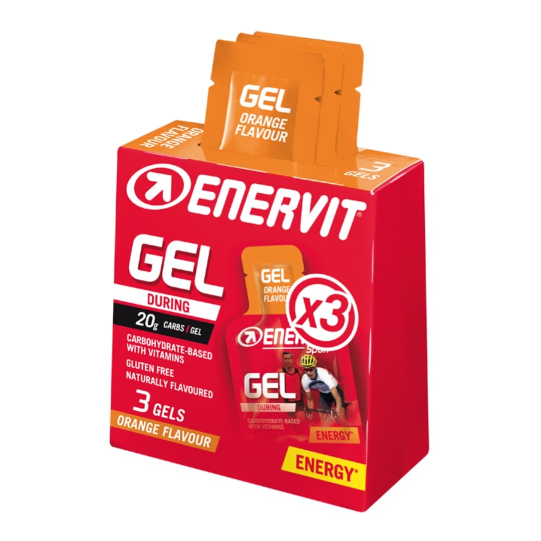 Enervit Sport Gel Energetico Per Sportivi Gusto Arancia 3x75ml