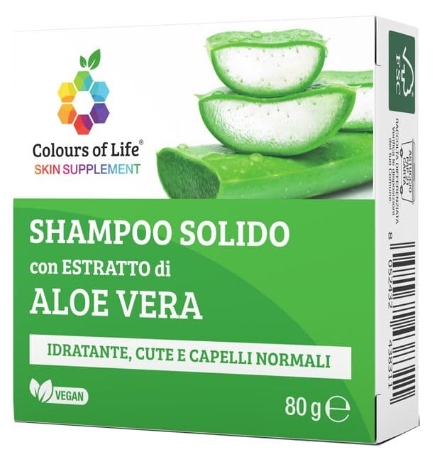Colours Of Life Shampoo Solido Con Aloe Vera 80g