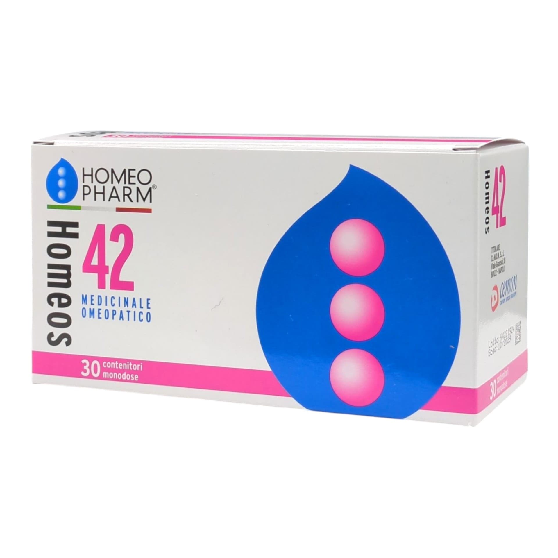 Cemon Homeos 42 Globuli 30 Tubi Monodose