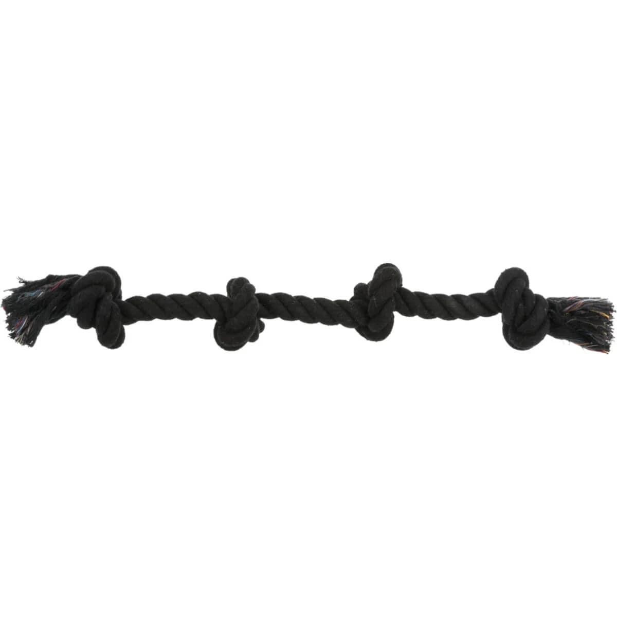 TRIXIE, giocattolo in corda con 2 nodi per cani, 54 cm, multicolore
