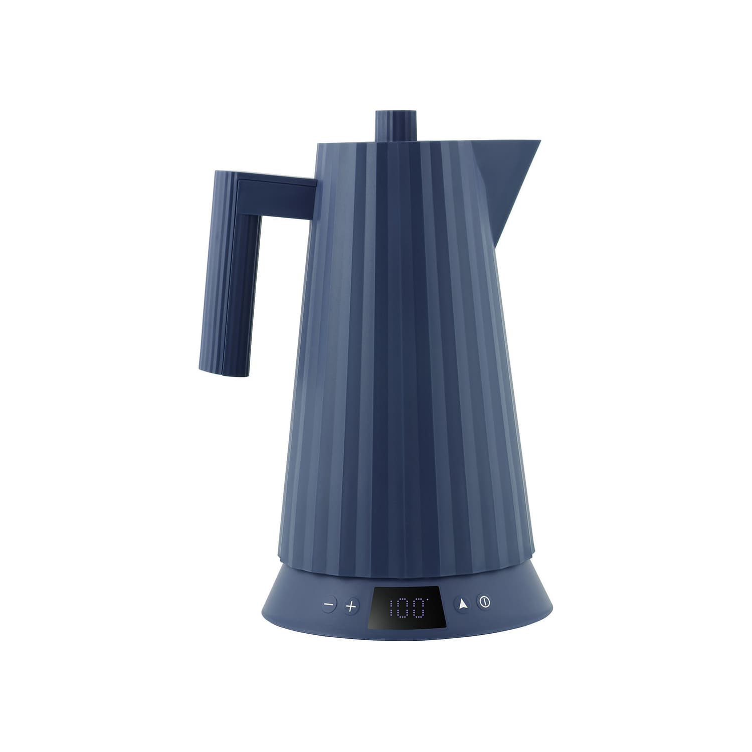 Alessi - Bollitore elettrico Plissé - Blu - Resina termoplastica - Designer Michele de Lucchi