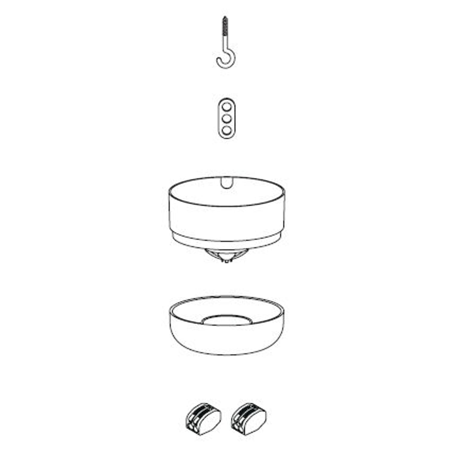 Muuto - Rosone E27 - Bianco - Polietilene