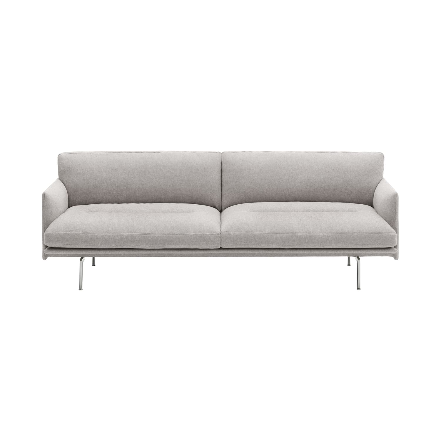 Muuto - Divano 3 posti o più Outline - Grigio - Legno certificato FSC - Designer Anderssen & Voll