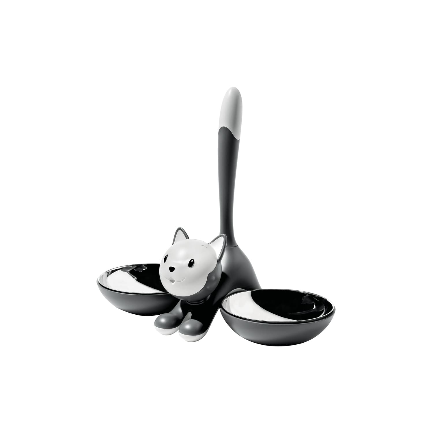 Alessi - Ciotola Animaux - Grigio - Acciaio inossidabile - Designer Miriam Mirri