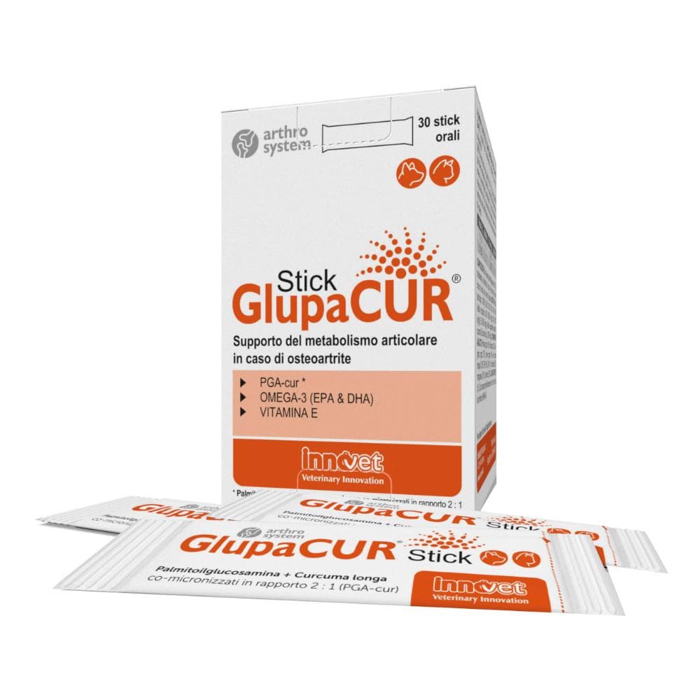 GlupaCUR 30 Stick Orali Supporto Osteoartrite Cani e Gatti