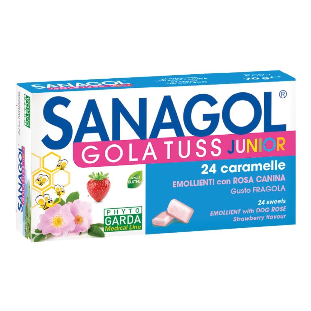 Phytogarda Rimedi Naturali Sanagol Tuss Junior Caramelle Gusto Fragola