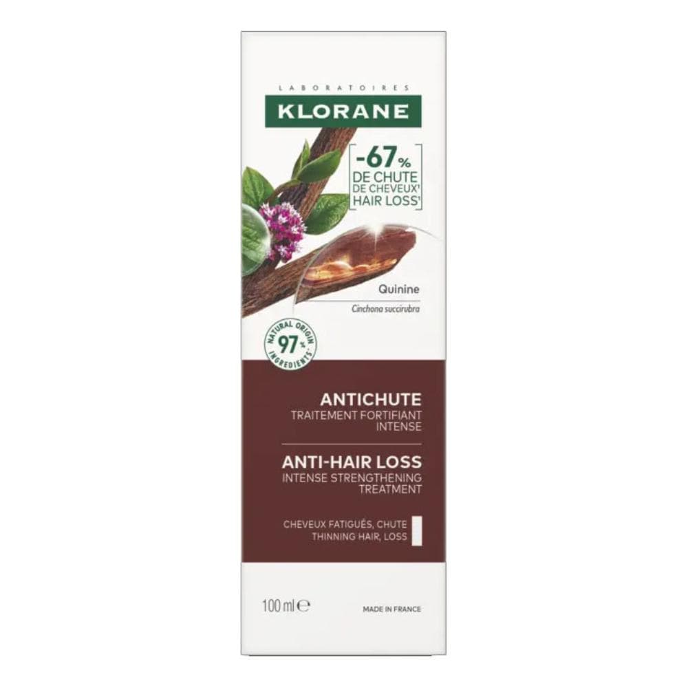 Klorane Chinina e Stella Alpina BIO - Trattamento Fortificante Intenso contro la Caduta dei Capelli 100 ml