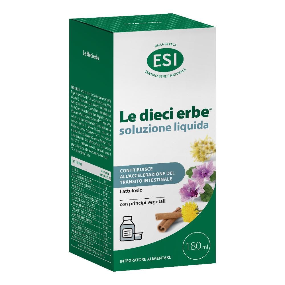 ESI Le Dieci Erbe Soluzione Liquida - Regolarità intestinale naturale 180 ml