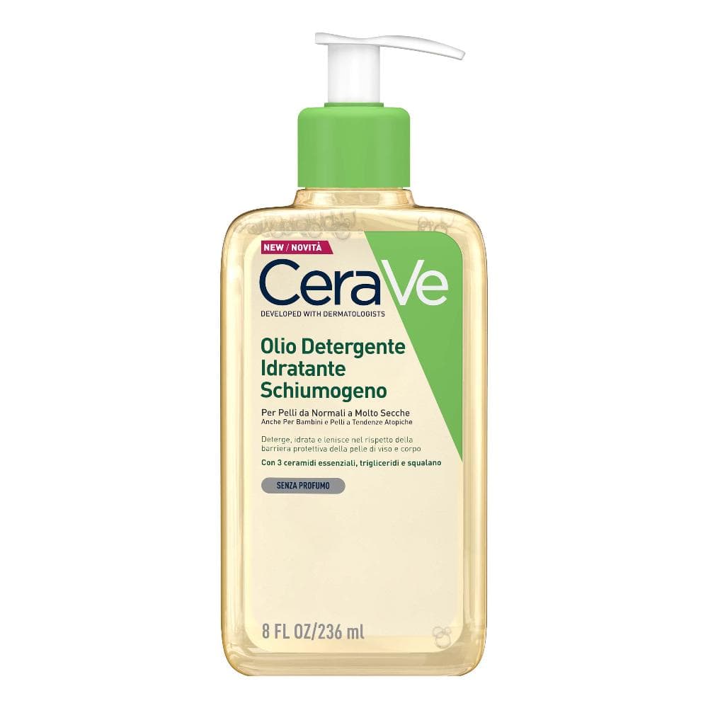 Cerave Tecnologia a Rilascio a Lunga Durata Hydrating Oil Cleranser Olio Detergente Idratante 236 ml