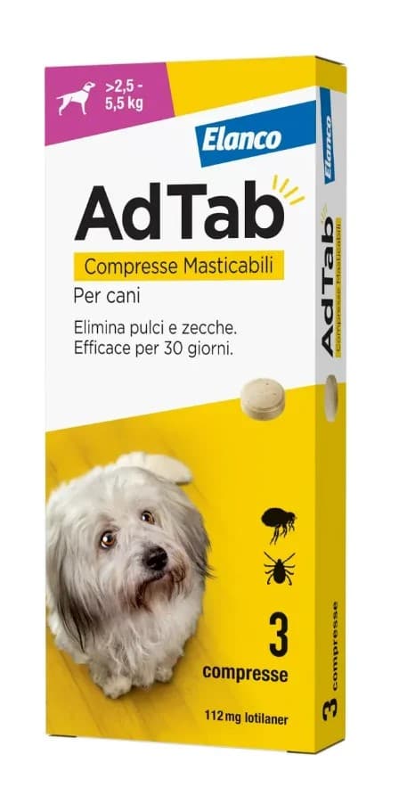 Adtab*3cpr 112mg Cani2,5-5,5kg