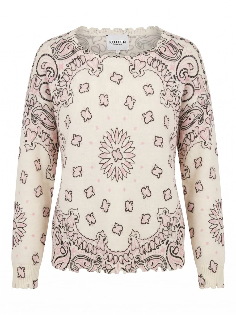 Kujten `Mela Bandana Bico` Round Neck Sweater