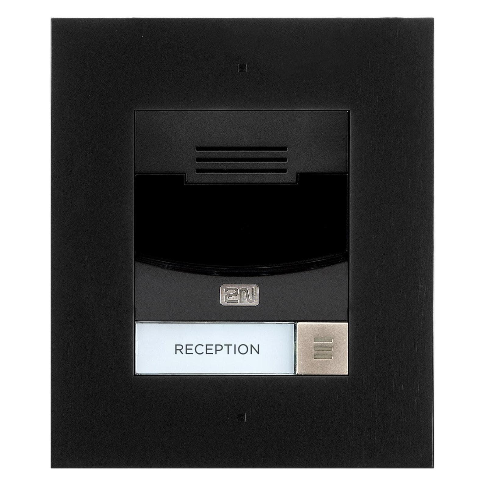 2N, Campanello + Citofono, IP Solo 1 Call + HD Cam - UP Black (Cablato, Ethernet)