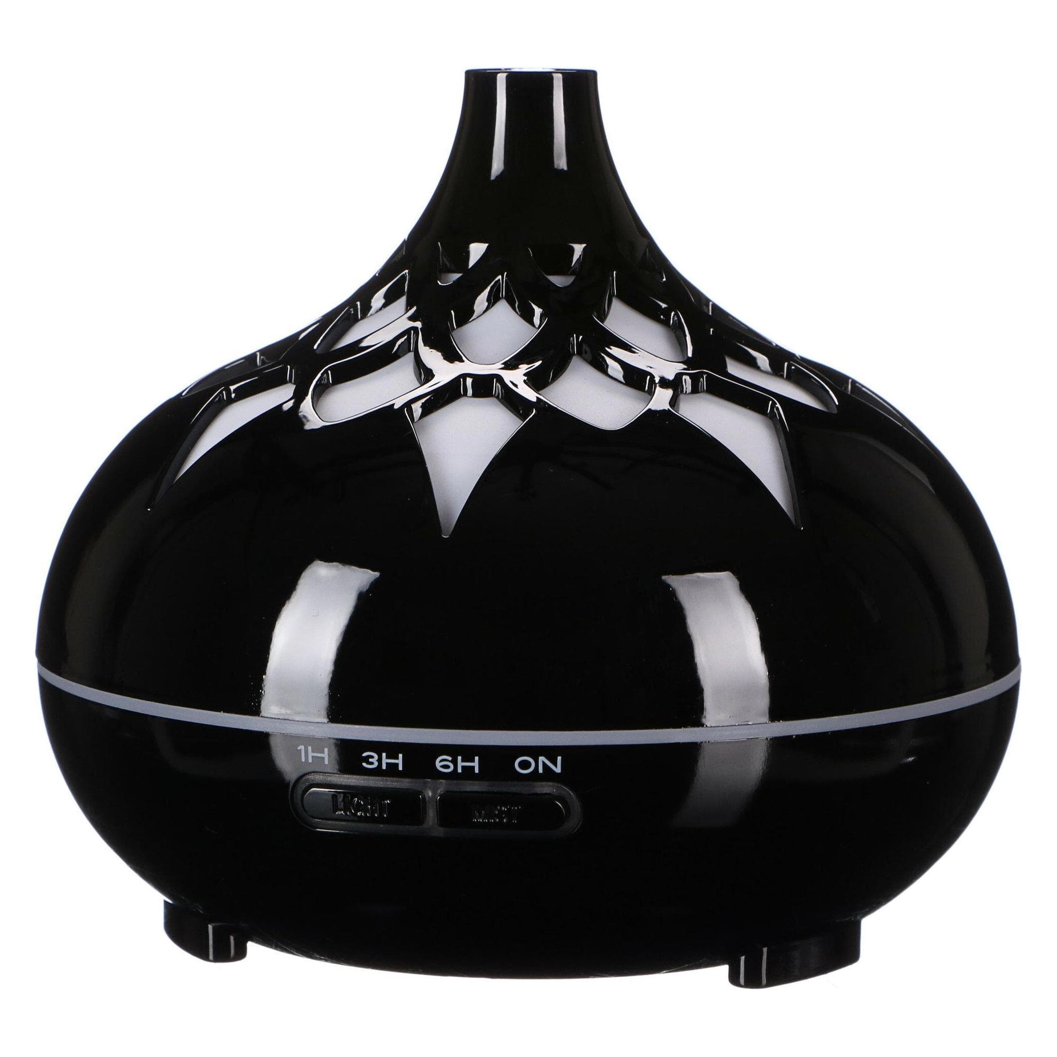 Sixtol, Diffusore di aromi elettrico, Diffusore di aromi Palm nero lucido 500ml (500 ml)