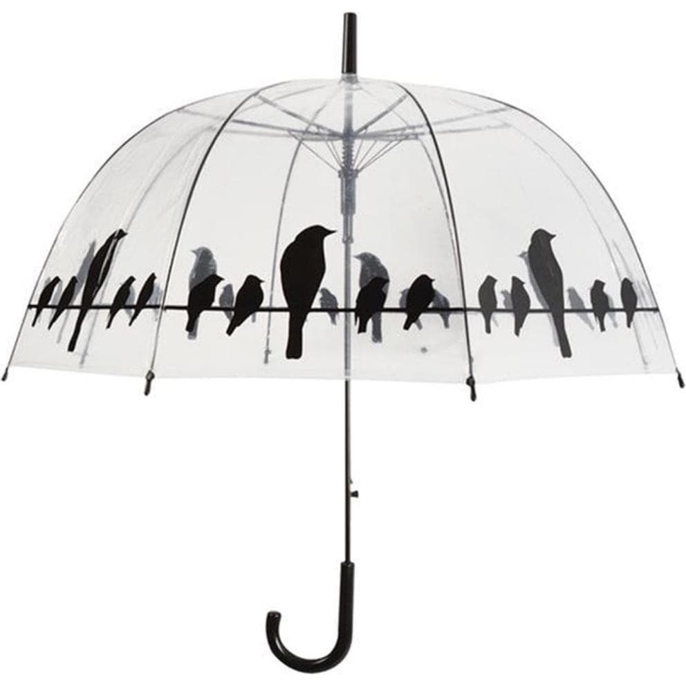 Esschert Design, Donne, Ombrello, Uccelli, Nero