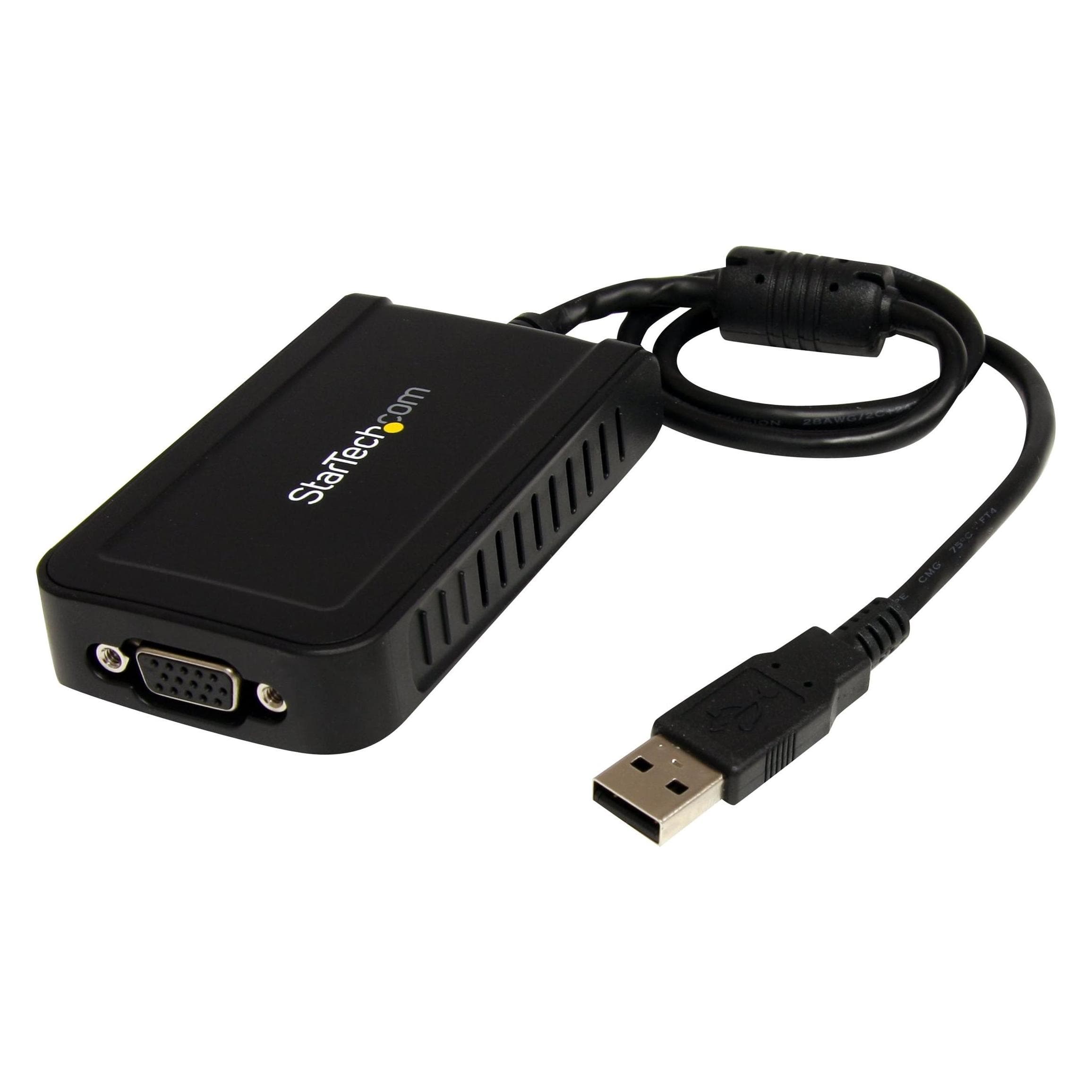 StarTech USB To VGA External Video Card (8.80 cm), Adattatore dati + video, Grigio