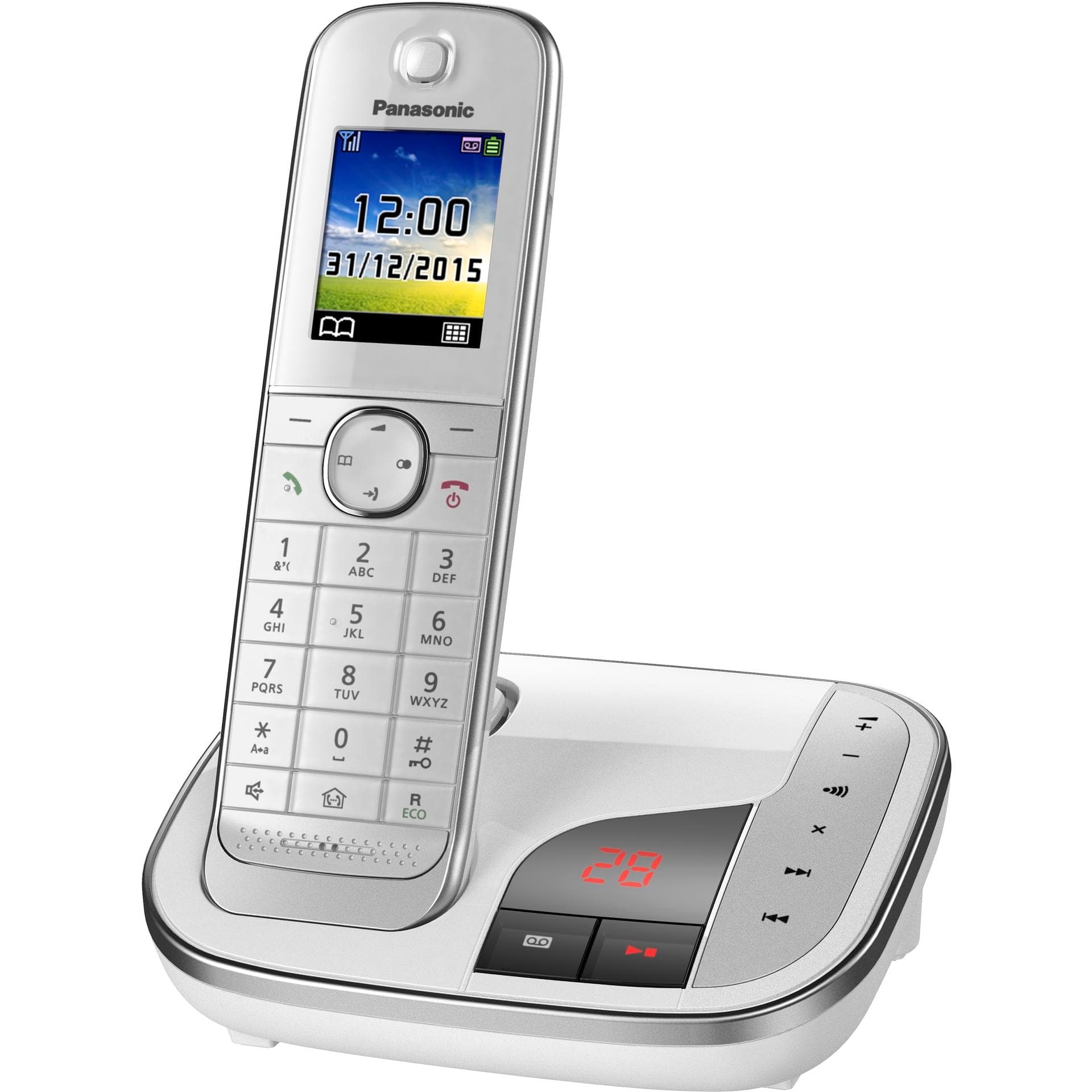 Panasonic KX-TGJ320GW, Telefono, Nero