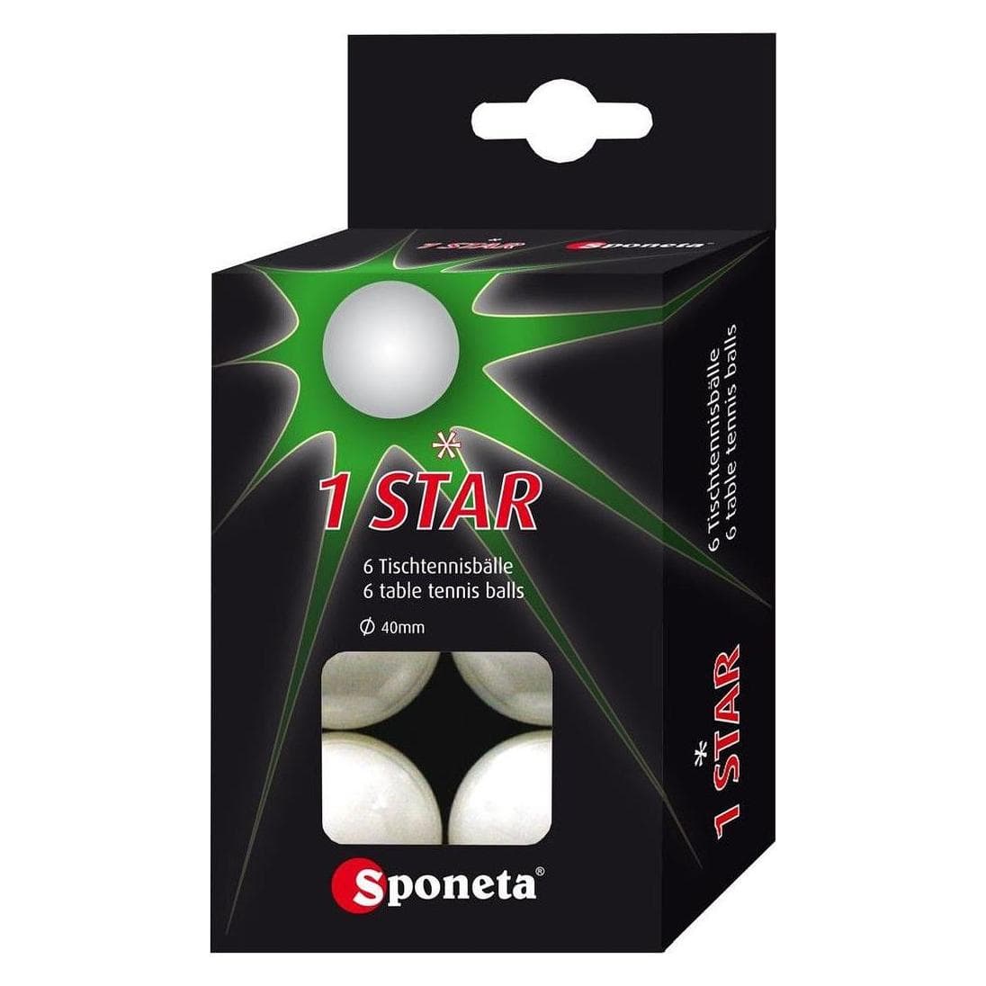 Sponeta, Pallina da ping-pong, (6 pz.)