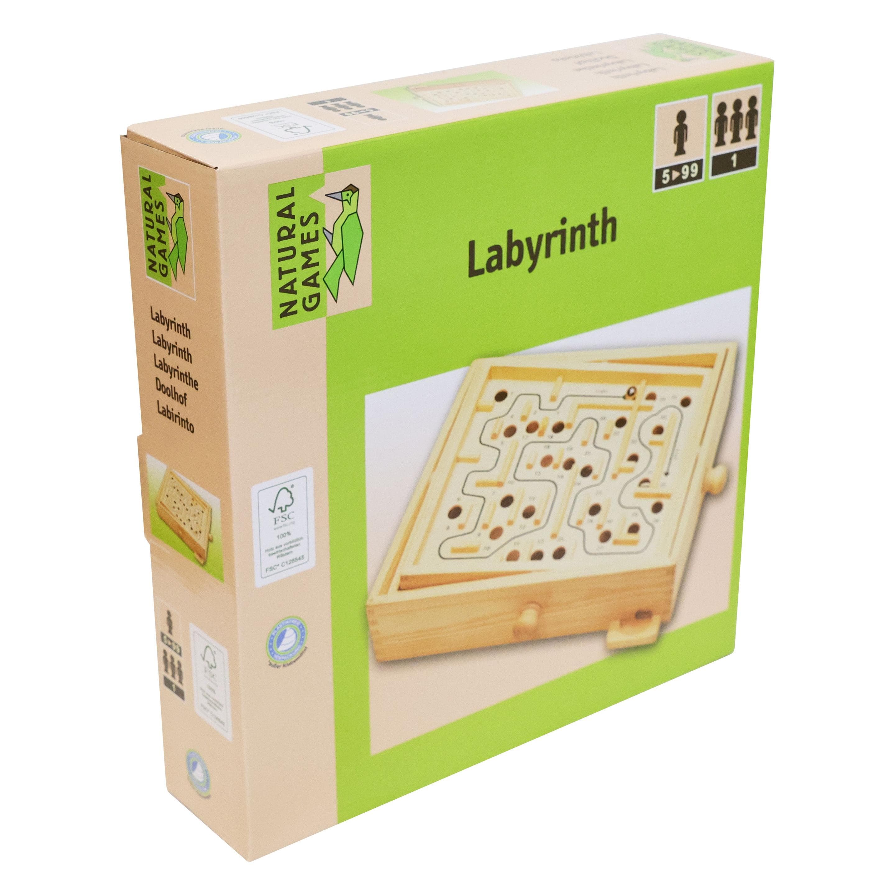 Natural games Labirinto di legno (Tedesco, 1 Giocatori)