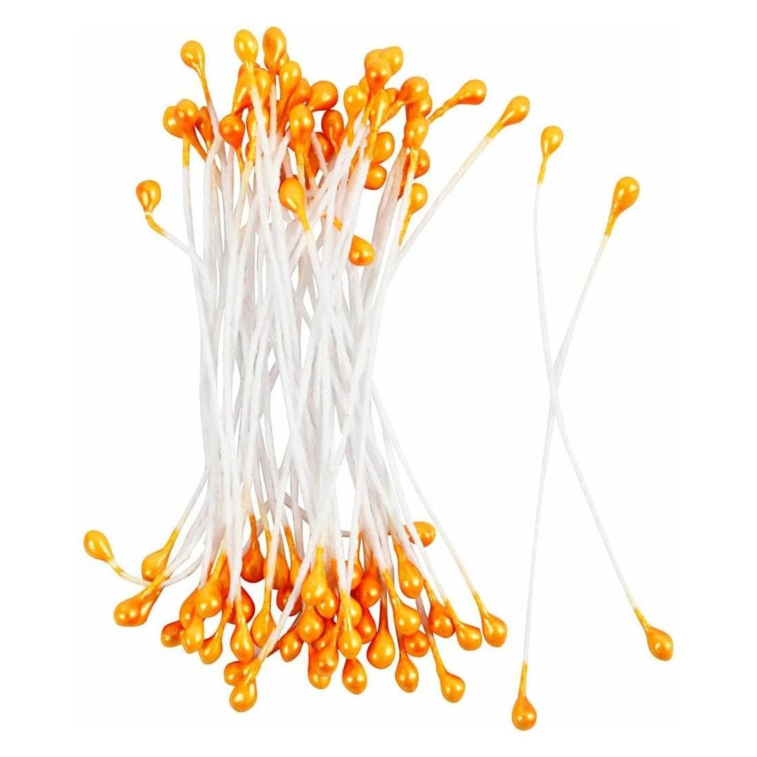 Creativ Company, Pianta artificiale, Decorazione di carta polline arancione (7 cm)