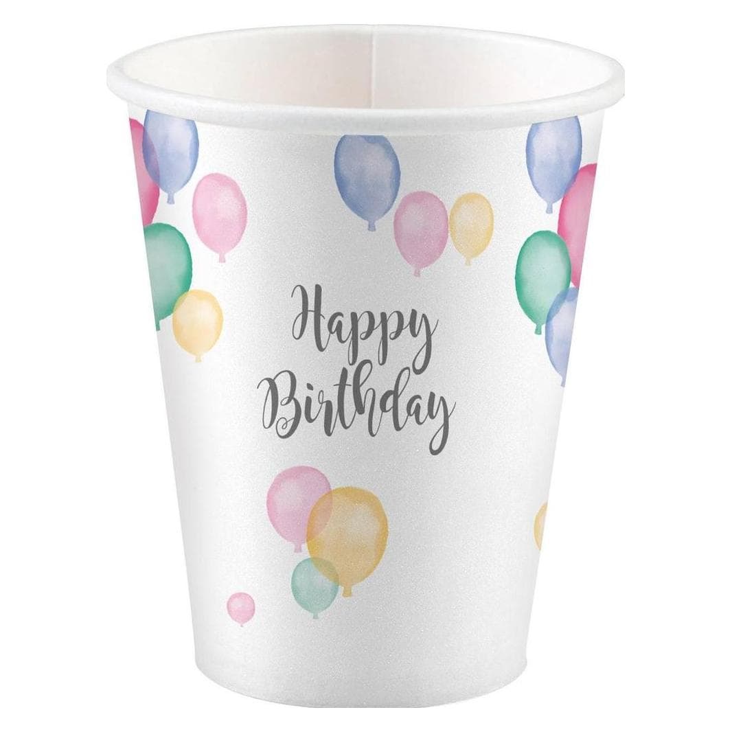 Amscan, Stoviglie usa e getta, buon compleanno (8x)