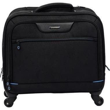 Soennecken Notebooktrolley Munich 5171 4Rolls Nylon nero (15.60", Universale), Borsa per Notebook, Nero