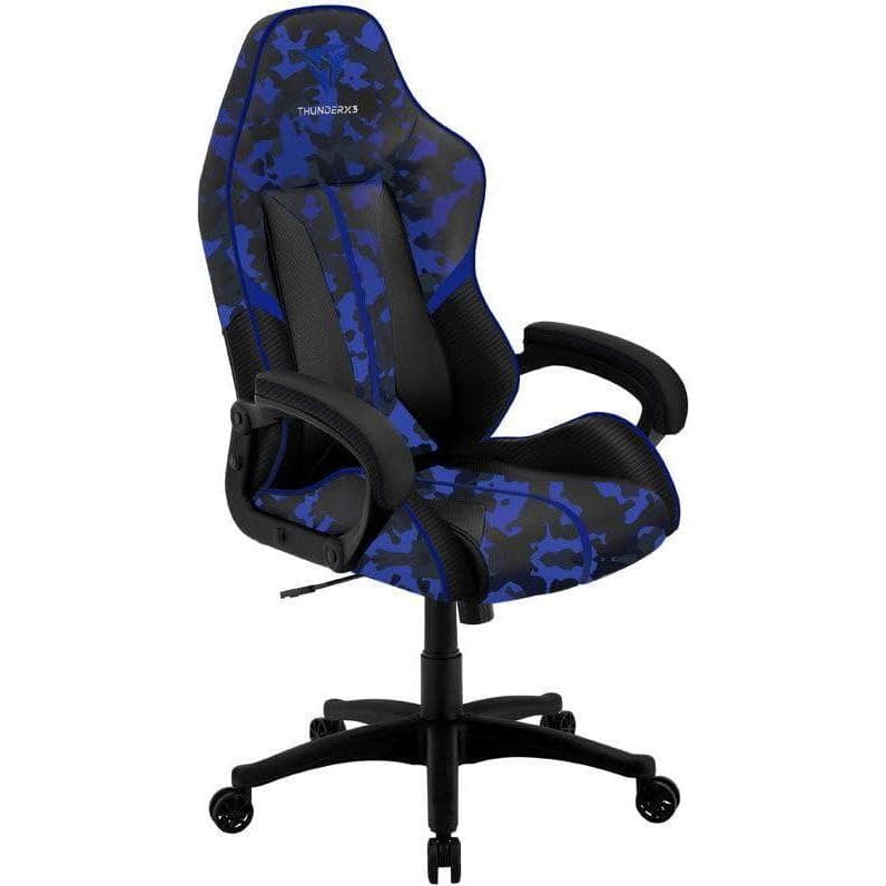 Thunder X3 Sedia da gioco BC1 CAMO - camo/blu, Sedia gaming, Multicolore, Blu