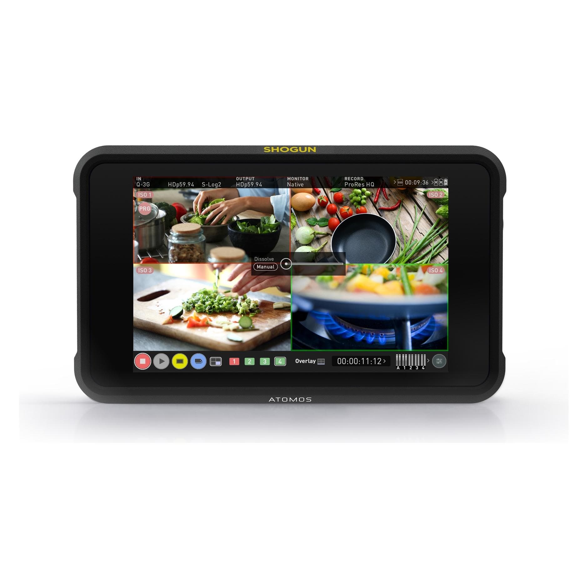 Atomos Shogun 7 (7.20", HD), Monitor video, Nero