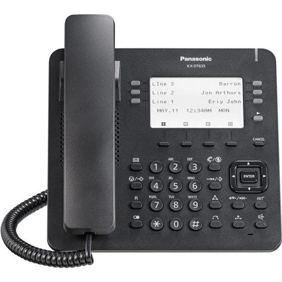 Panasonic Telefono digitale KX-DT635, Telefono, Nero