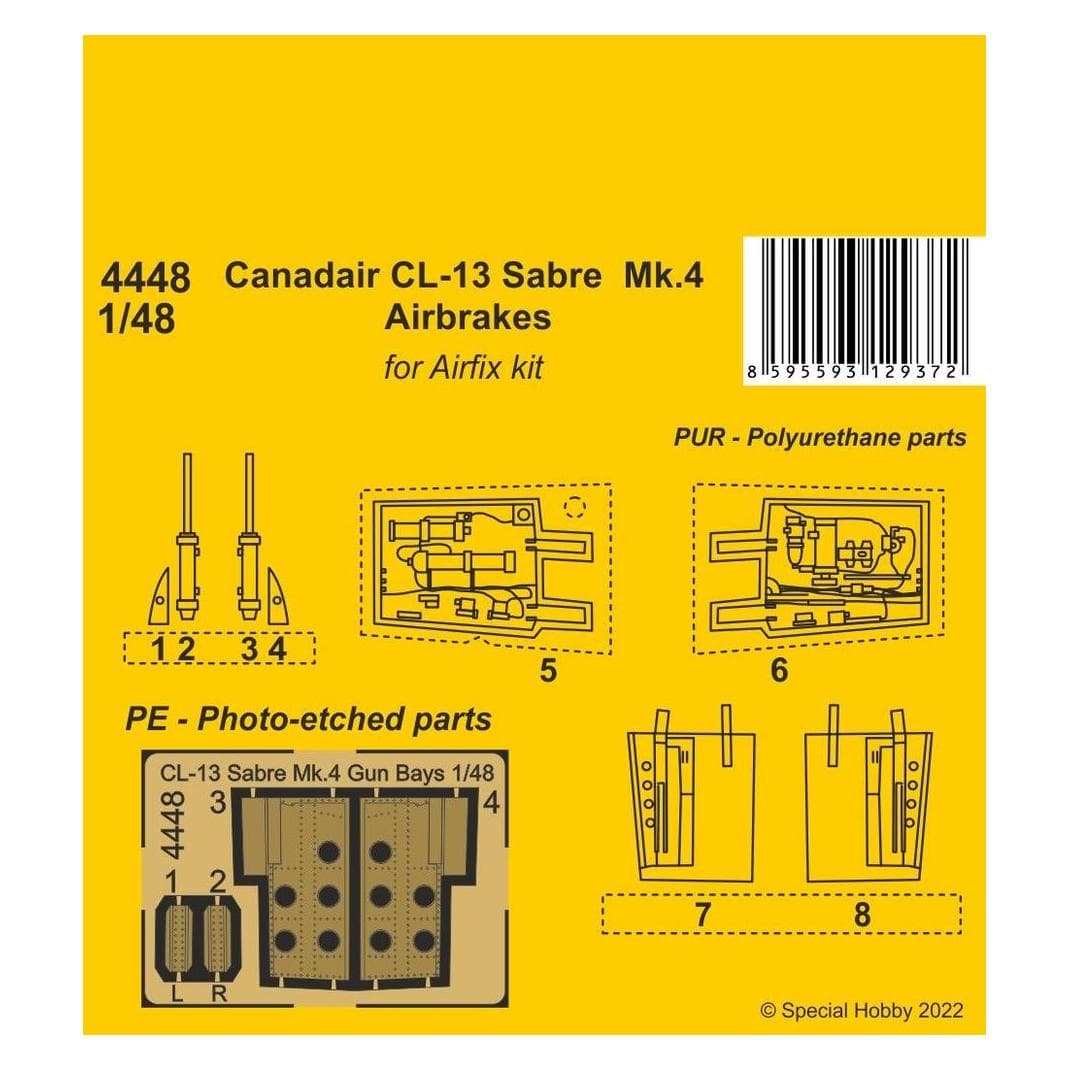 CMK Canadair CL-13 Sabre Mk.4 Freni d'aria