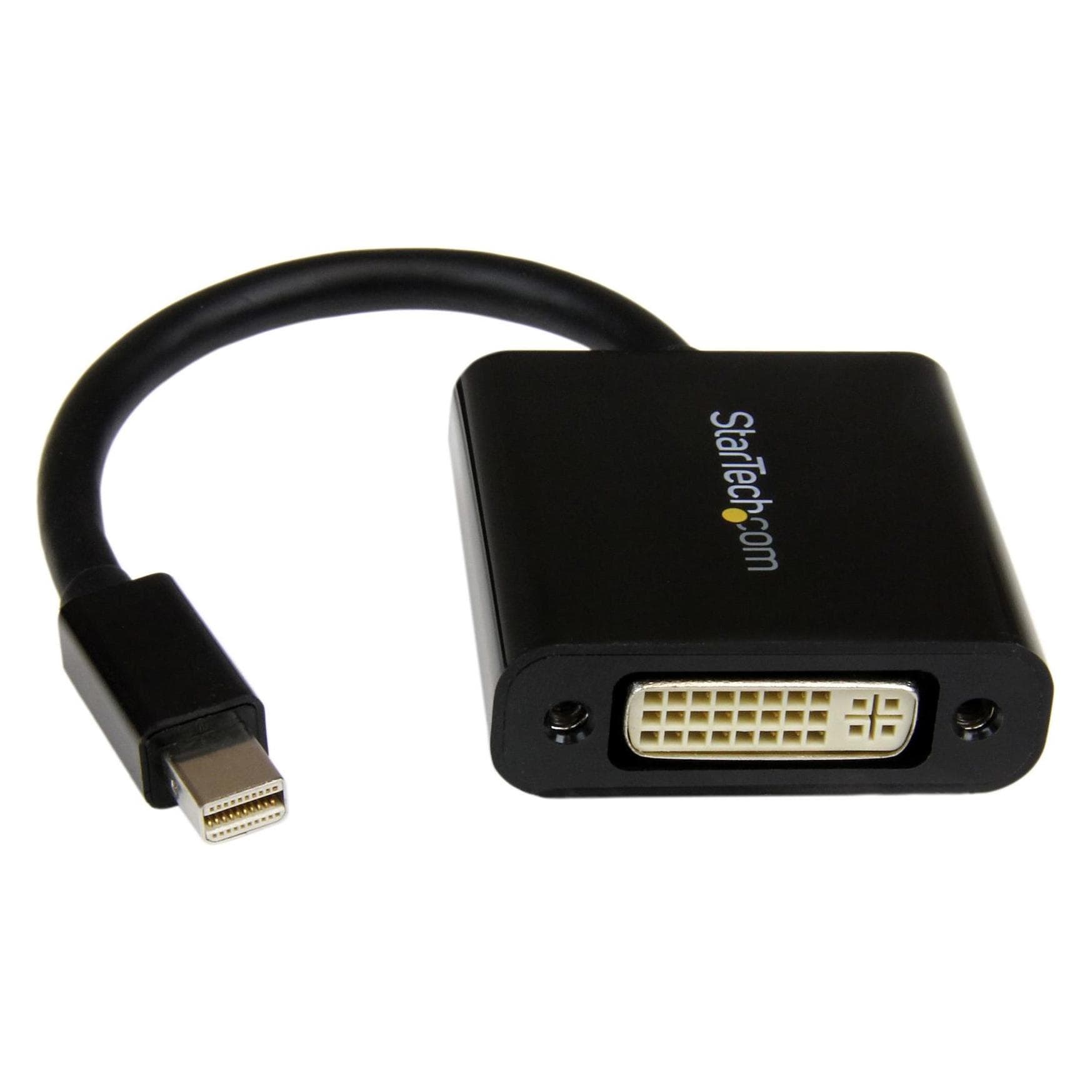 StarTech Convertitore adattatore da Mini DisplayPort a DVI - 1 x Mini DP (maschio) - DVI-I (femmina) -... (DVI, 4 cm), Adattatore dati + video, Nero