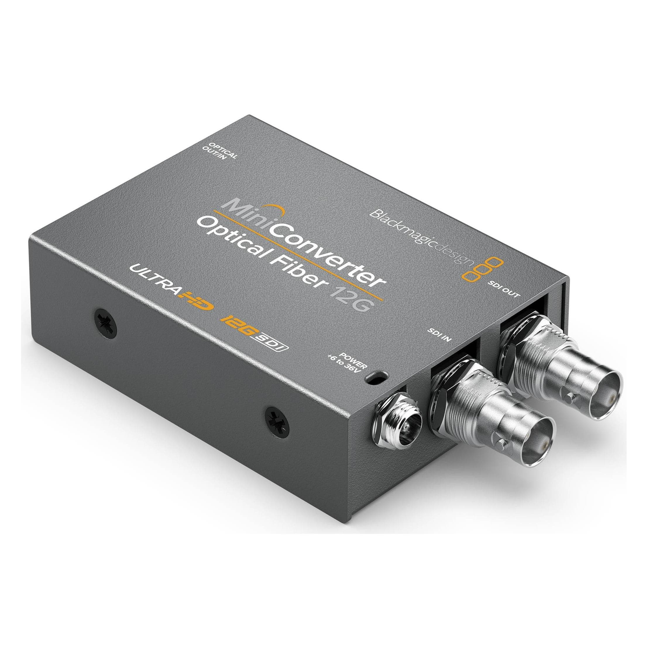 Blackmagic Mini convertitore in fibra ottica 12G (Interruttore video), Convertitore video