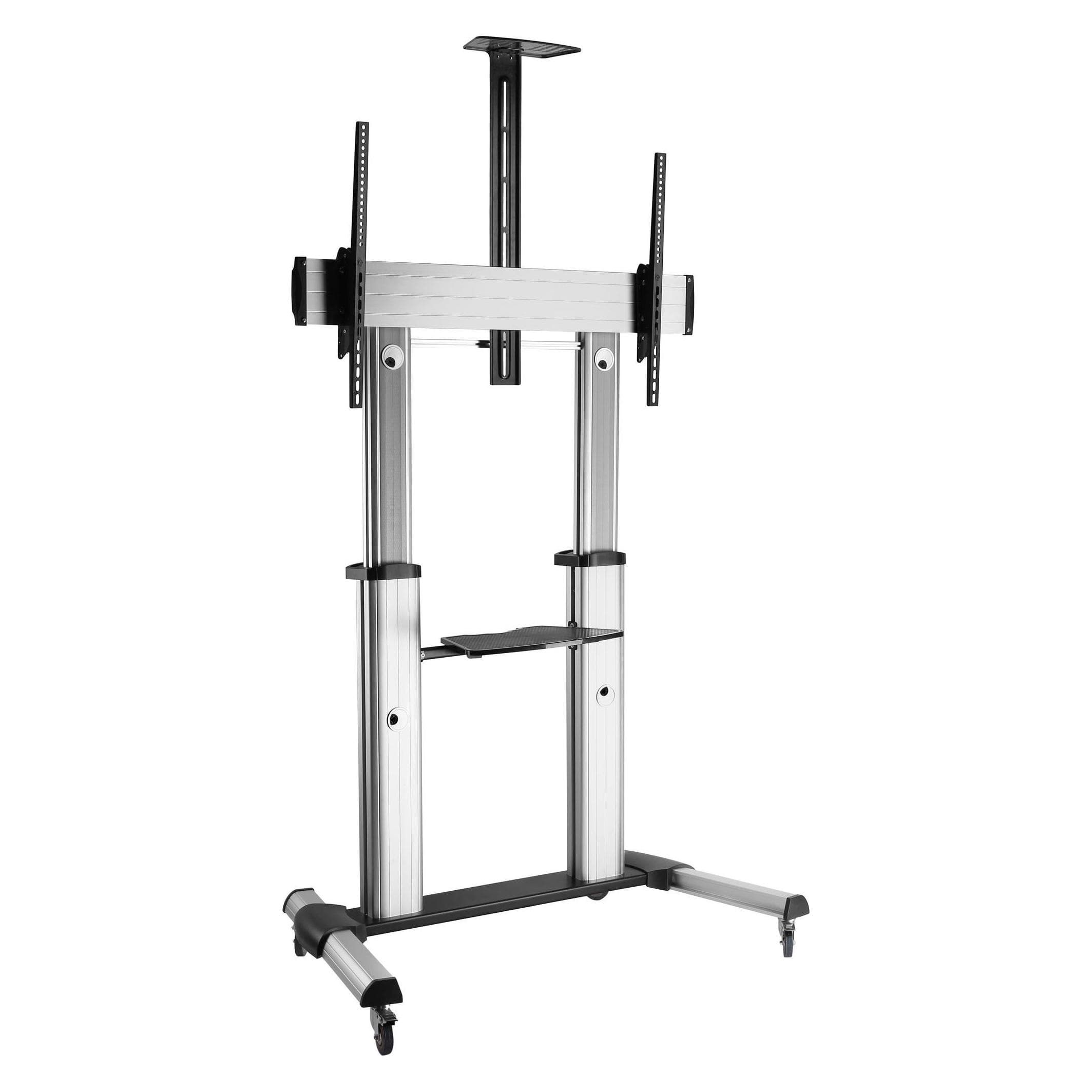 InLine Carrello TV telescopico (100 kg, 60" - 100"), Piedistallo TV, Argento