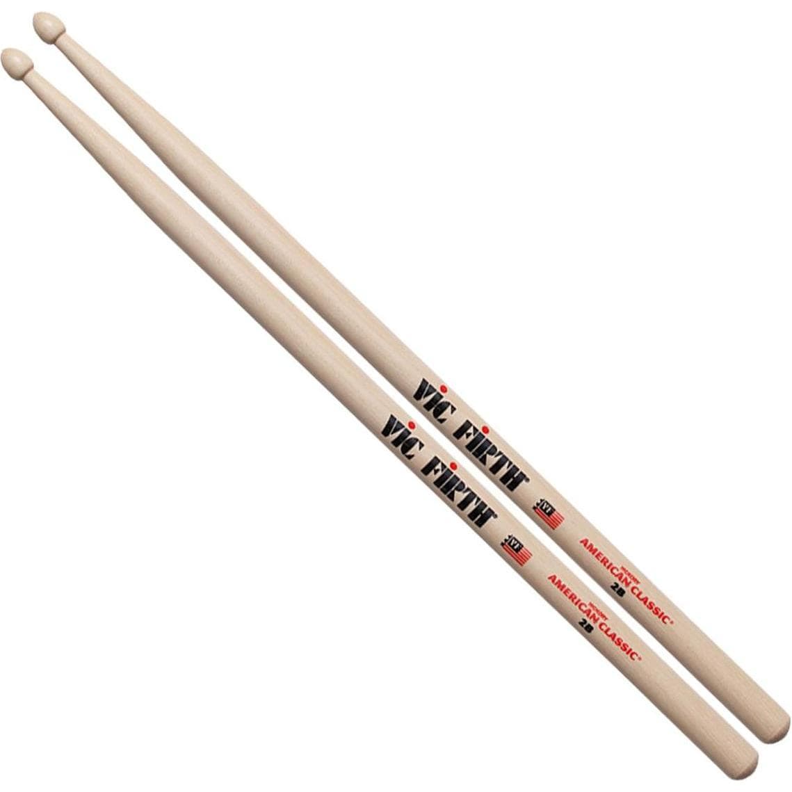 Vic Firth American Classic 2B (Batteria), Bacchette + mazze, Beige