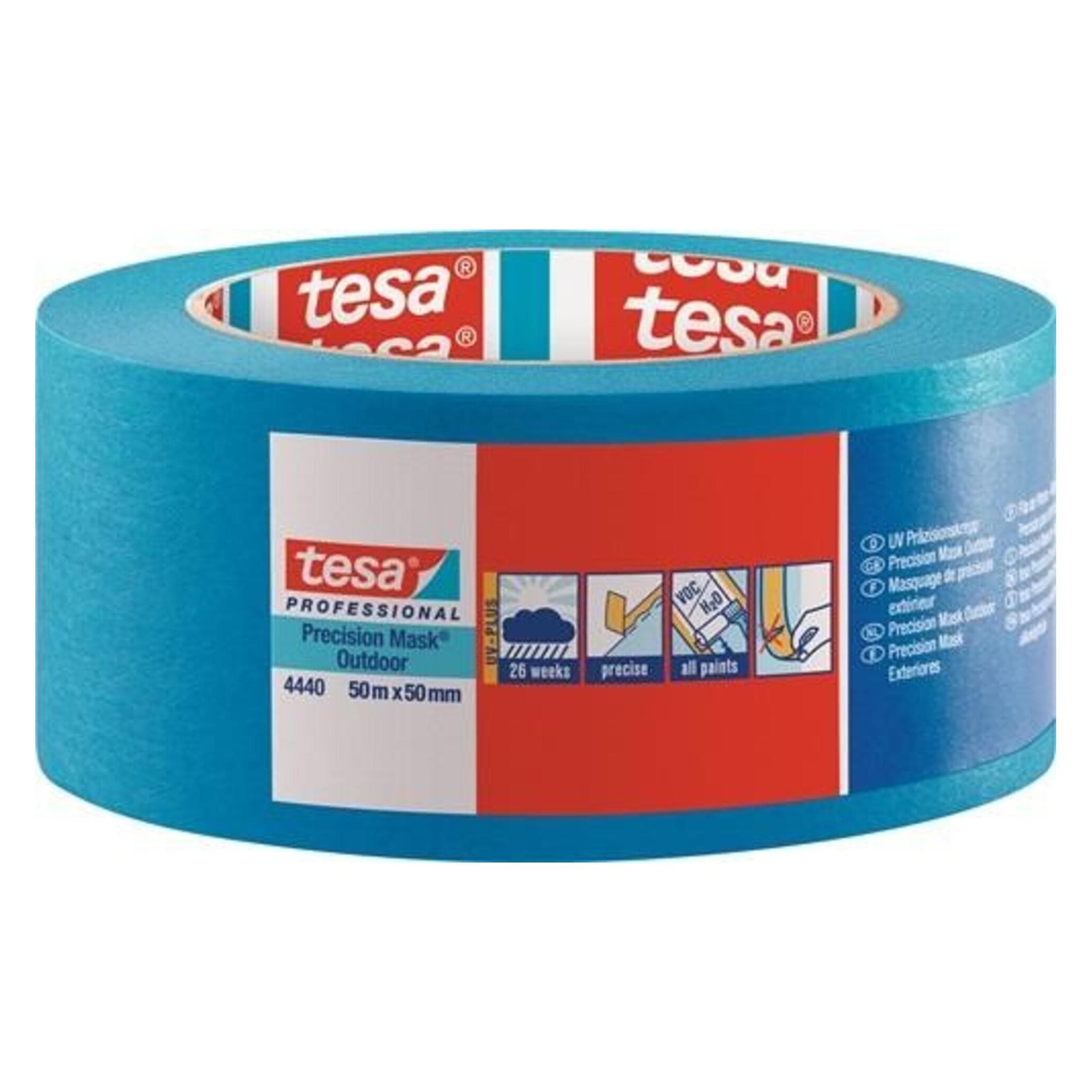 tesa, Nastro adesivo, Präzisionskrepp UV PLUS 50m:50mm (50 mm)