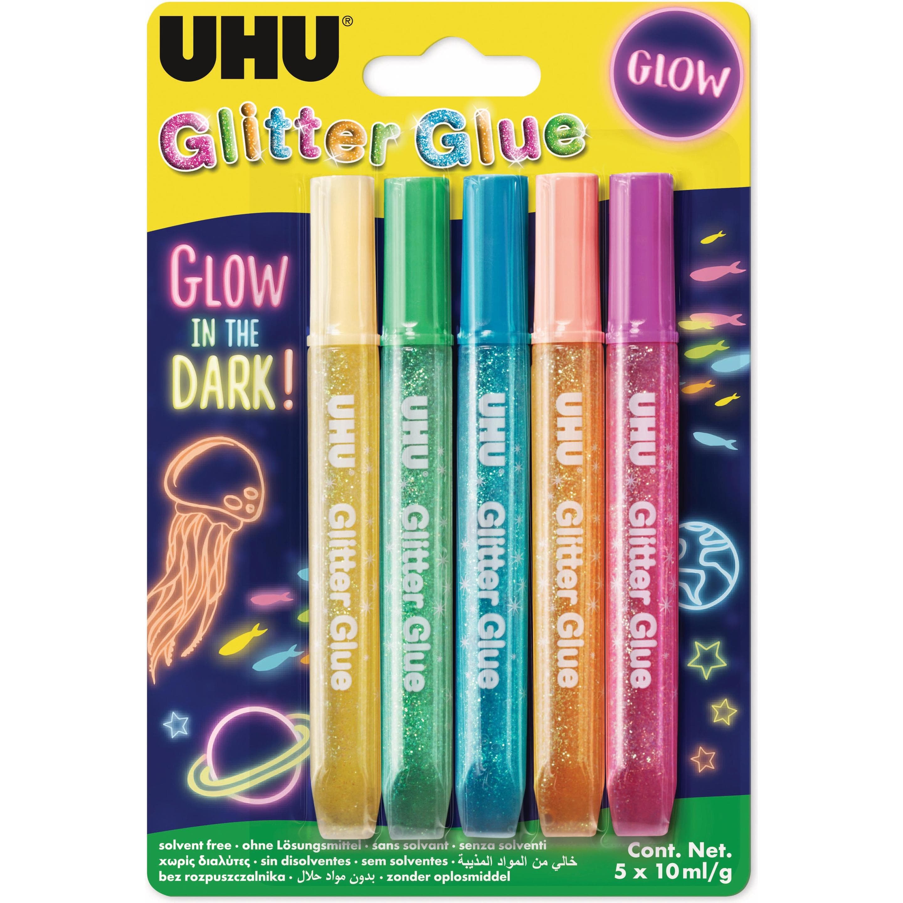 UHU, Colla, Colla Glitter Glow Glow (10 g, 10 ml)