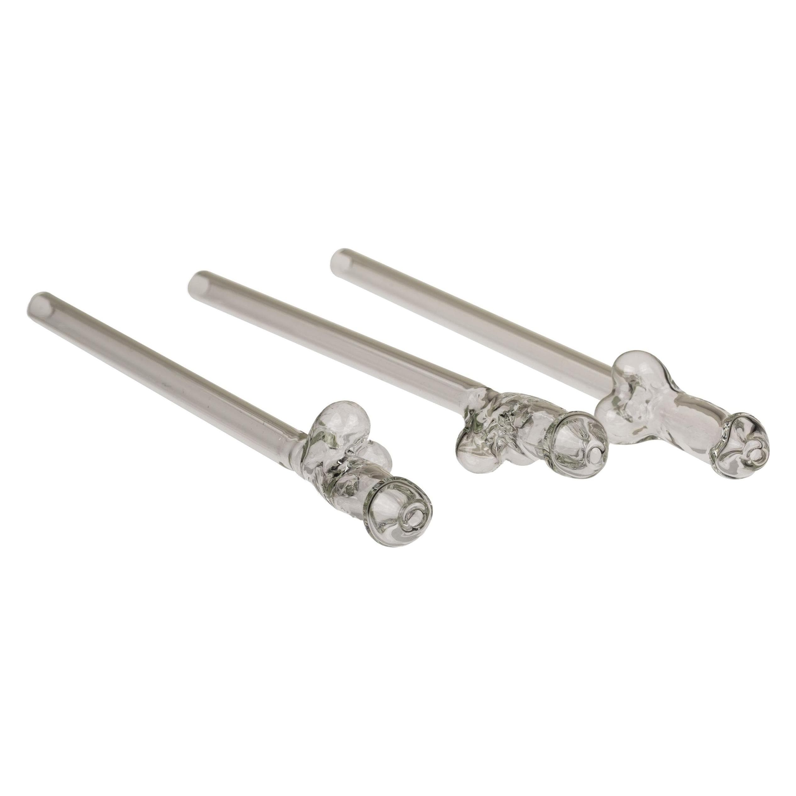 NoBraPro Glass Drinking Straw Willy, Cannucce, Trasparente