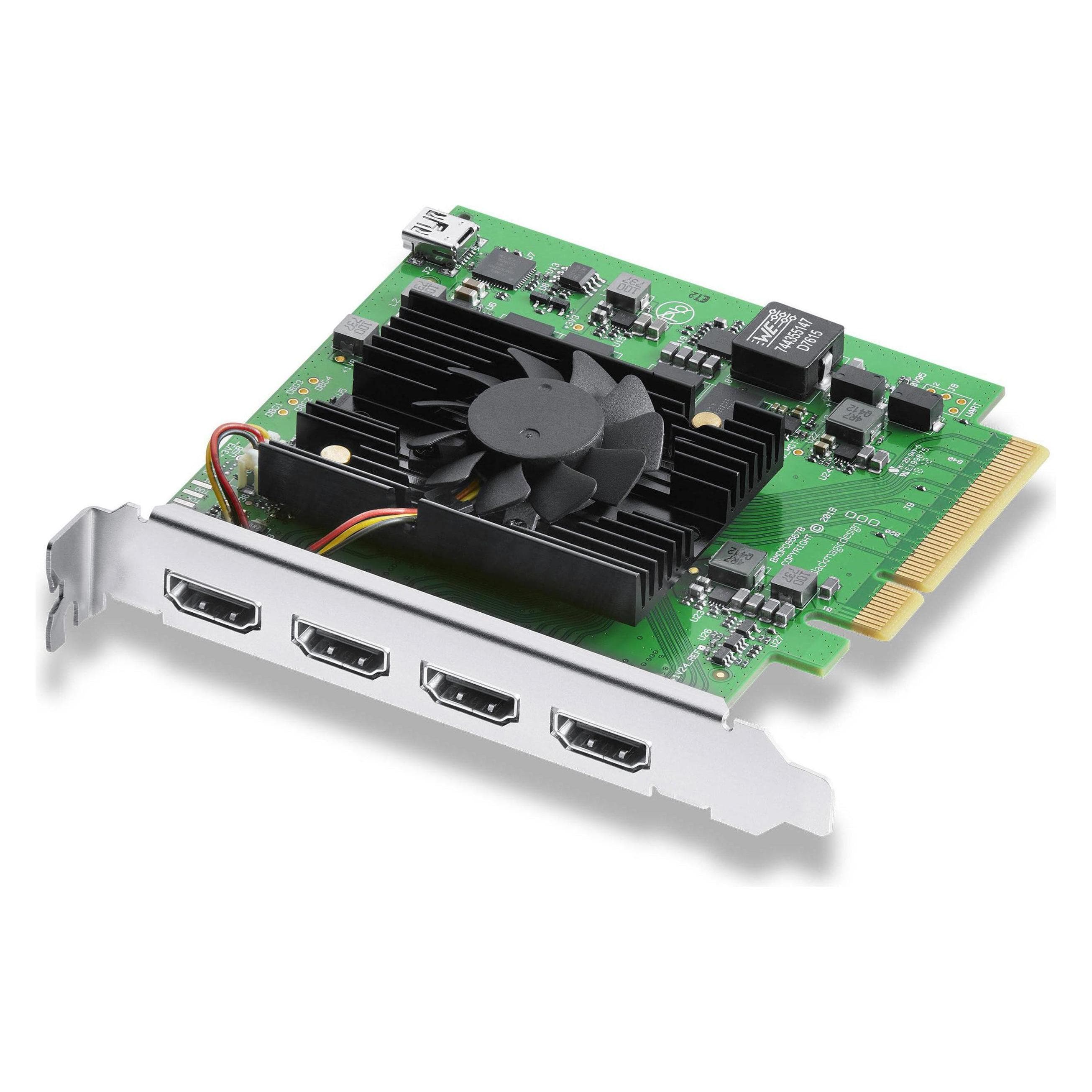Blackmagic DeckLink Registratore Quad HDMI (PC), Game Recorder, Verde, Nero