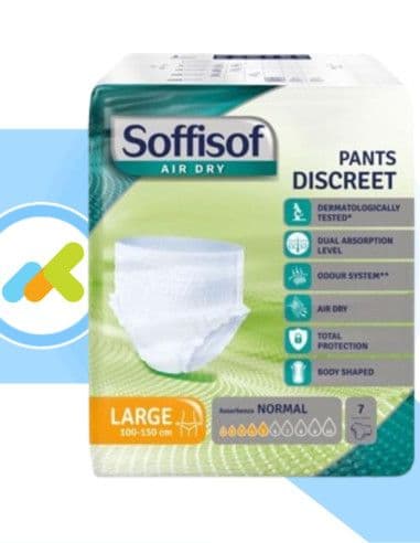 Soffisof Airdry Pants Discreet Normal | Mutandine Assorbenti | Per Incontinenza Leggera