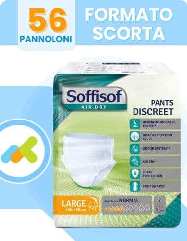 Soffisof Airdry Pants Discreet Normal | Mutandine Assorbenti | Per Incontinenza Leggera